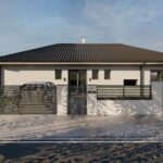 Ponúkame na predaj 4 izbové moderné nízkoenergetické rodinné domy typu bungalov v obci Topoľnica